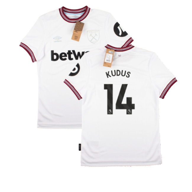 2023-2024 West Ham United Away Shirt (Kudus 14)-SoccerKits Hub | Buy Soccer Jerseys Online